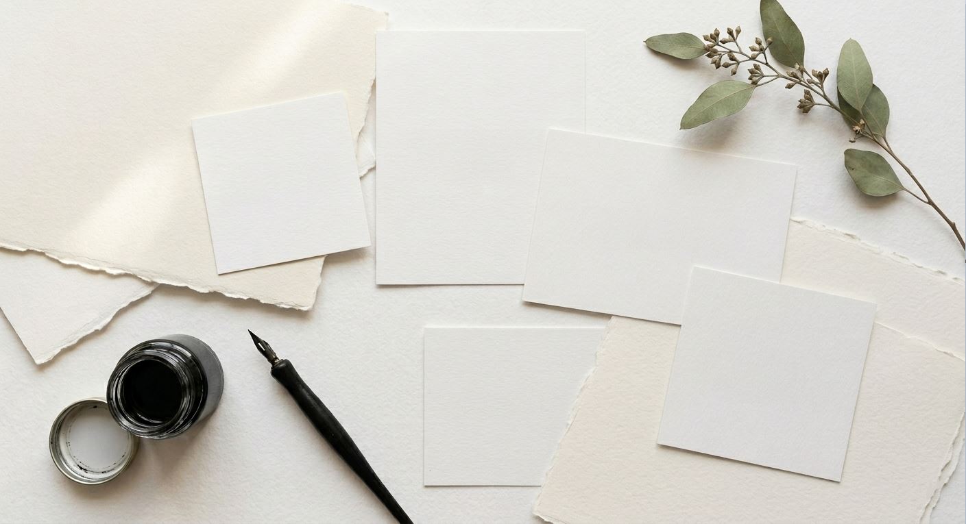 Drawlery studio — paper, ink and brushes